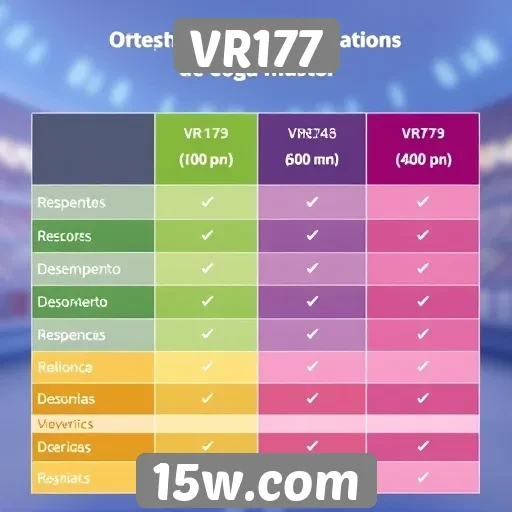 Comparativo entre VR177 e outras plataformas de jogos